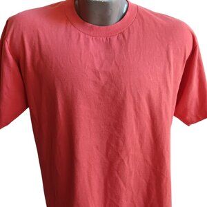 Vintage Men's T-shirt XL Pink 1990's Grunge Buttery Sunbelt USA Plain Pink Tee